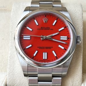 Rolex Oyster Perpetual 41 Coral Red Dial