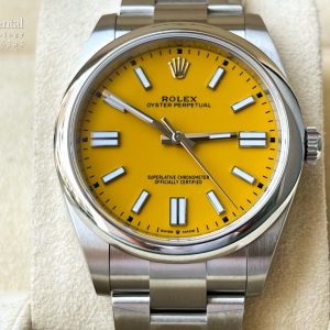 Rolex Oyster Perpetual 41 Yellow Dial