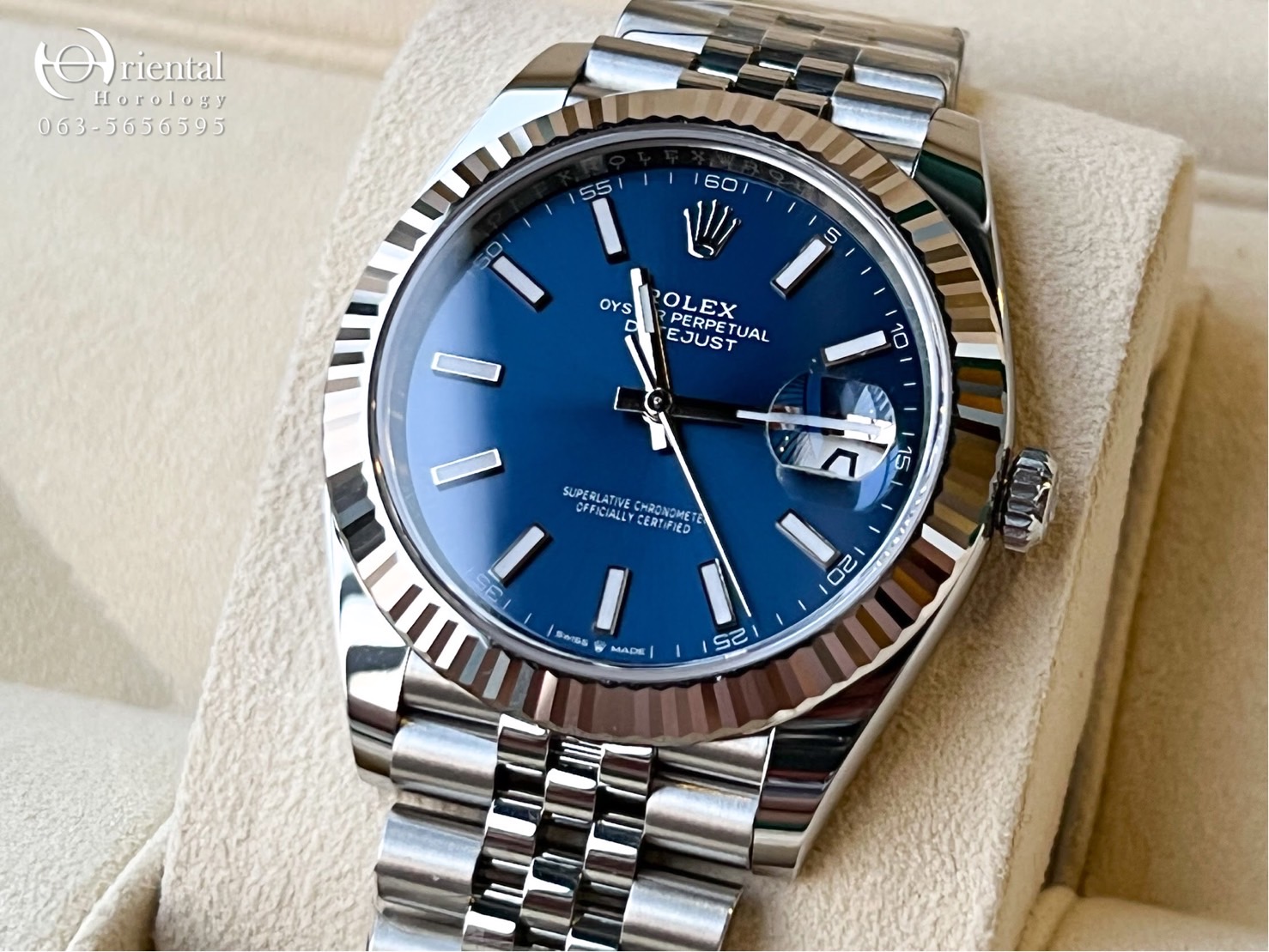 Rolex Datejust Jubilee Blue Dial Oriental Horology
