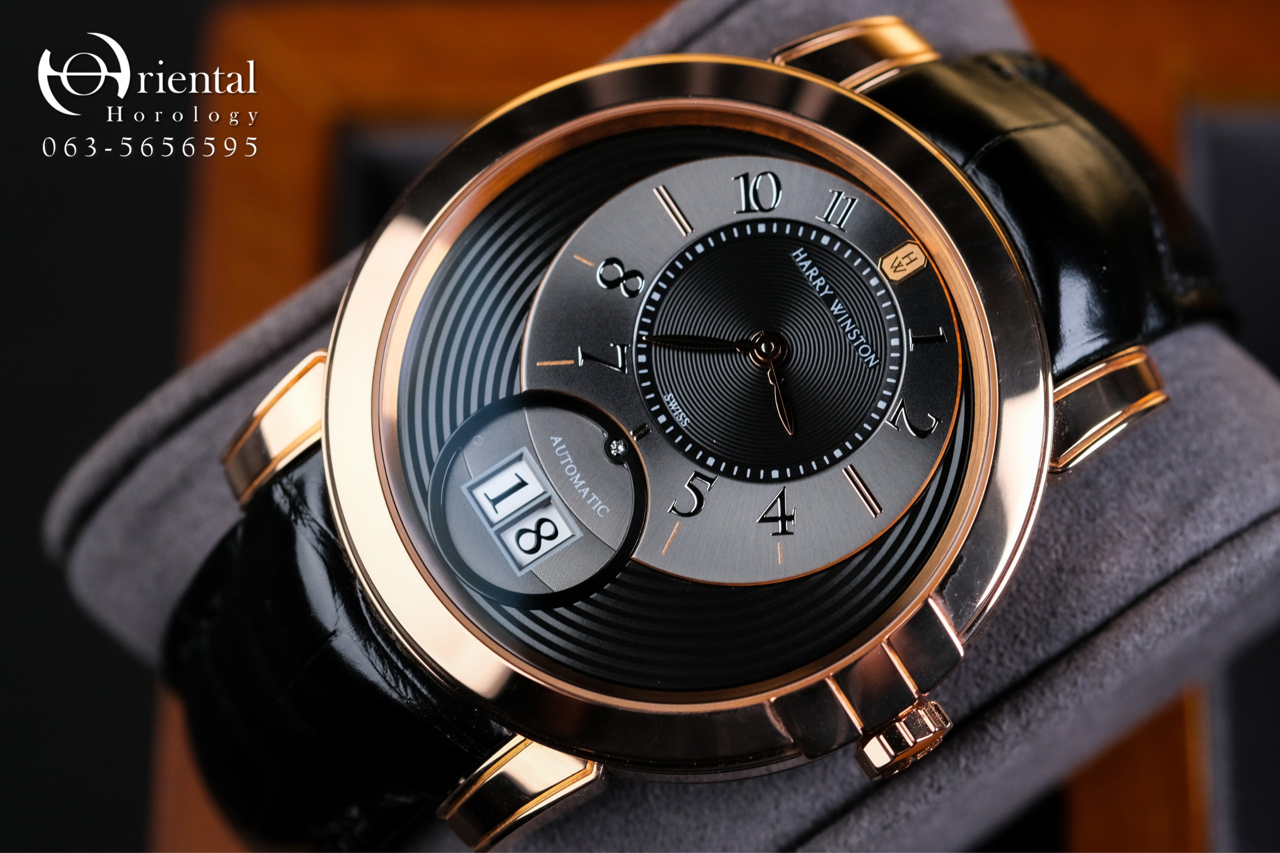 Harry Winston Midnight Big Date 18K Rose Gold - Image 2