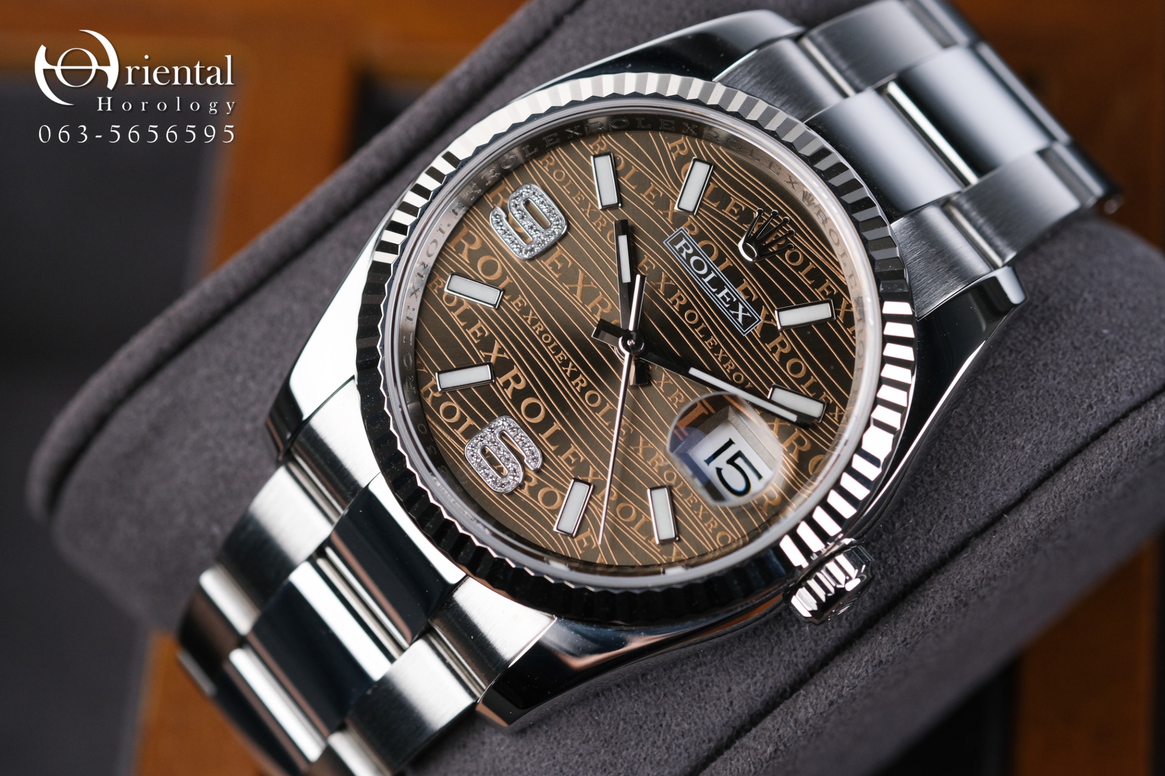 Rolex Datejust 36 Bronze Wave Diamond - Image 3