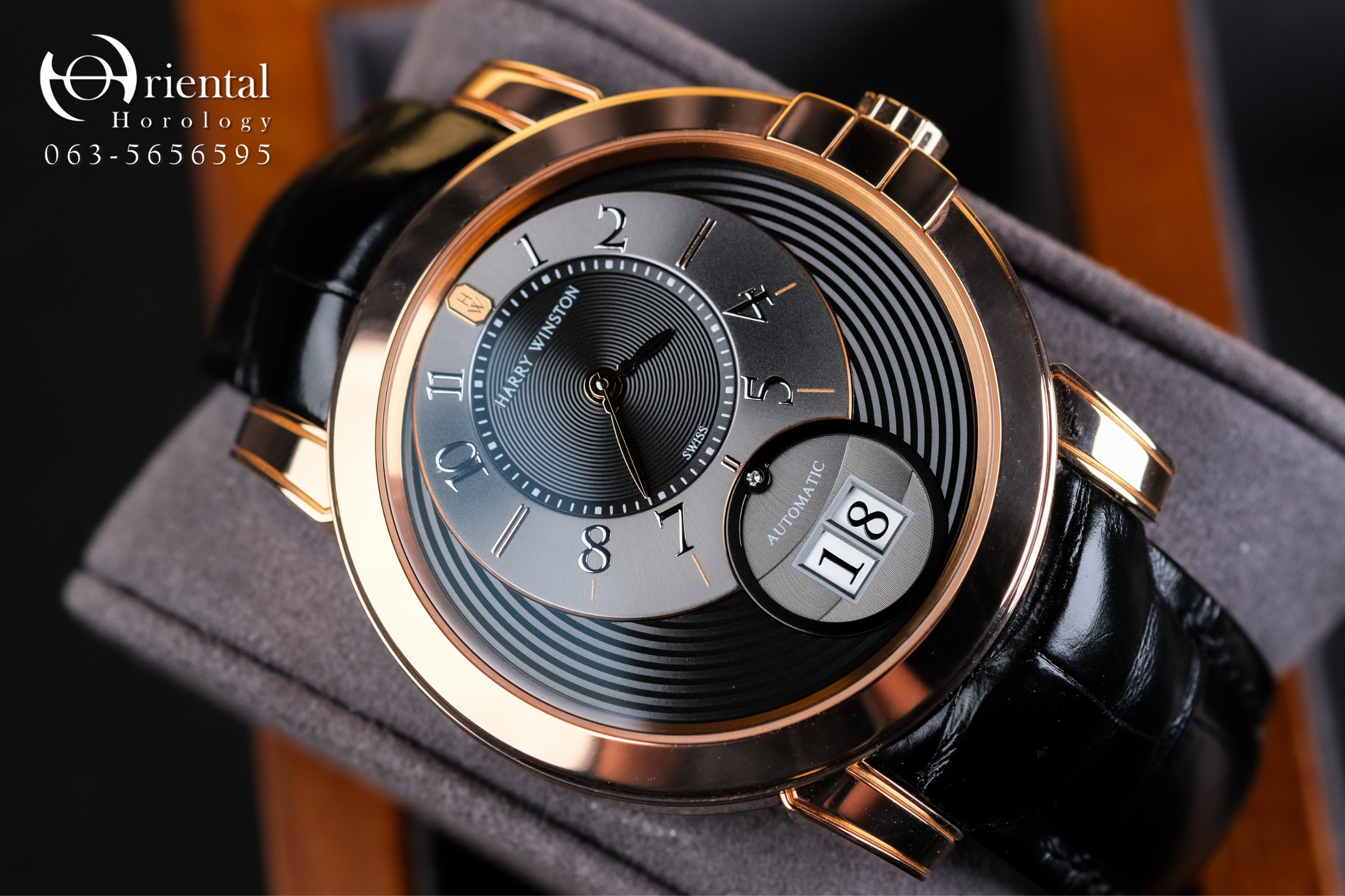 Harry Winston Midnight Big Date 18K Rose Gold
