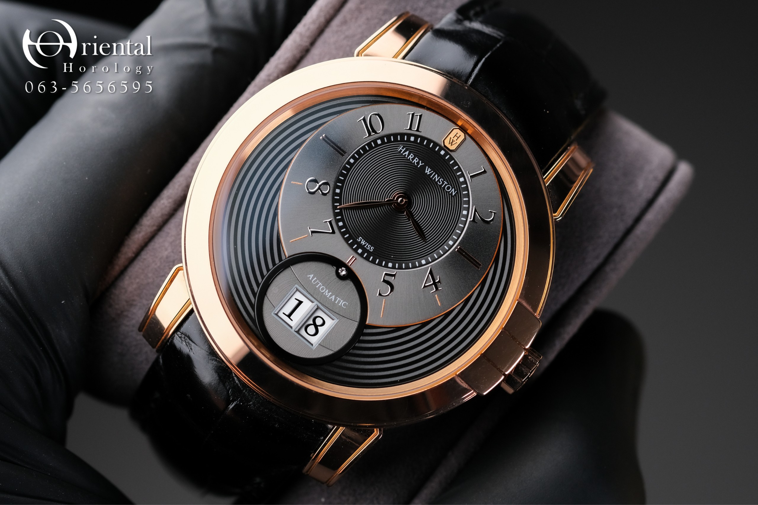 Harry Winston Midnight Big Date 18K Rose Gold - Image 3