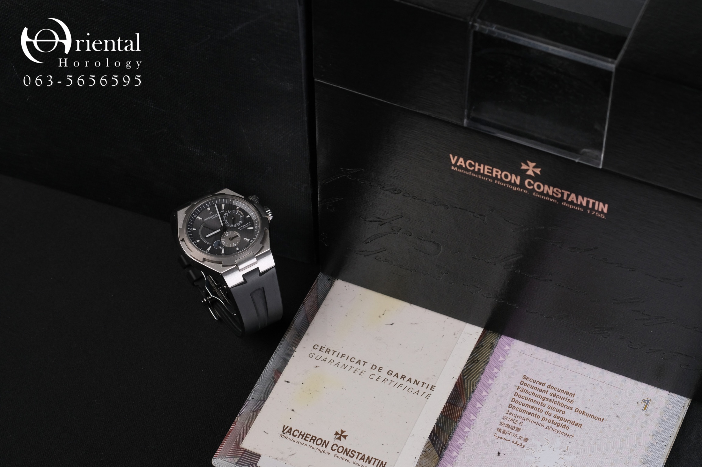 VC Overseas Dual Time Steel/Titanium - Image 9