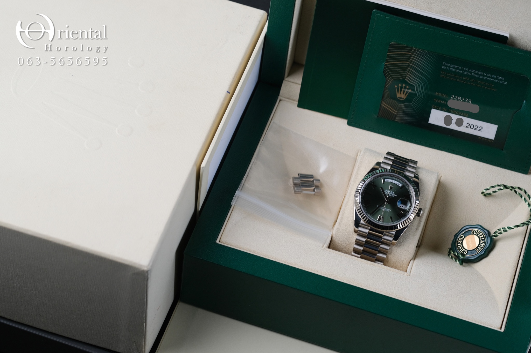 Rolex Day-Date 18K White Gold 40 mm. - Image 11