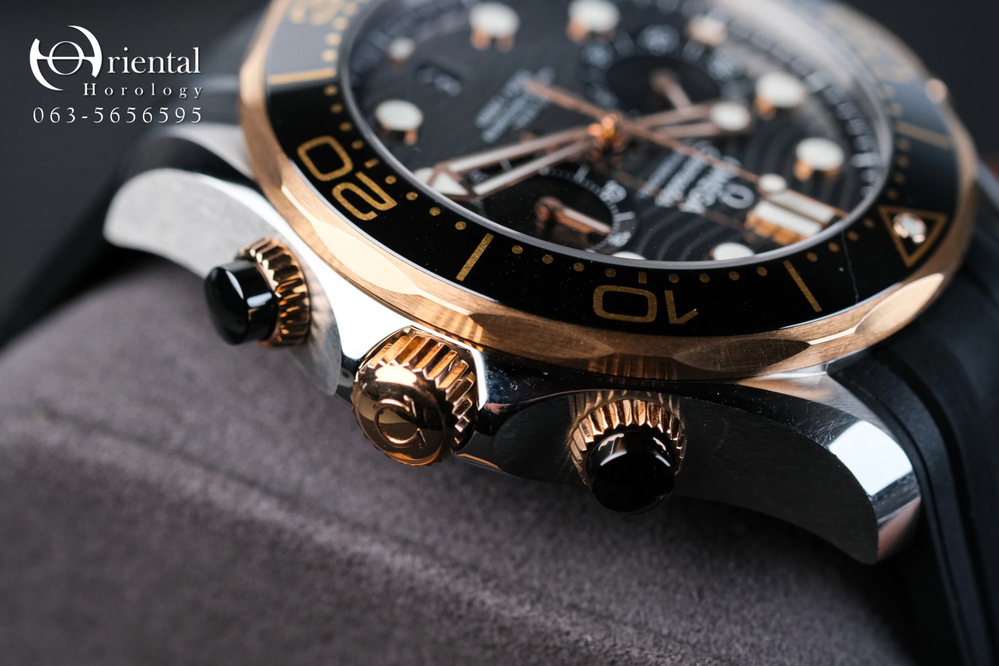 Omega Seamaster Chronograph Rose Gold - Image 5
