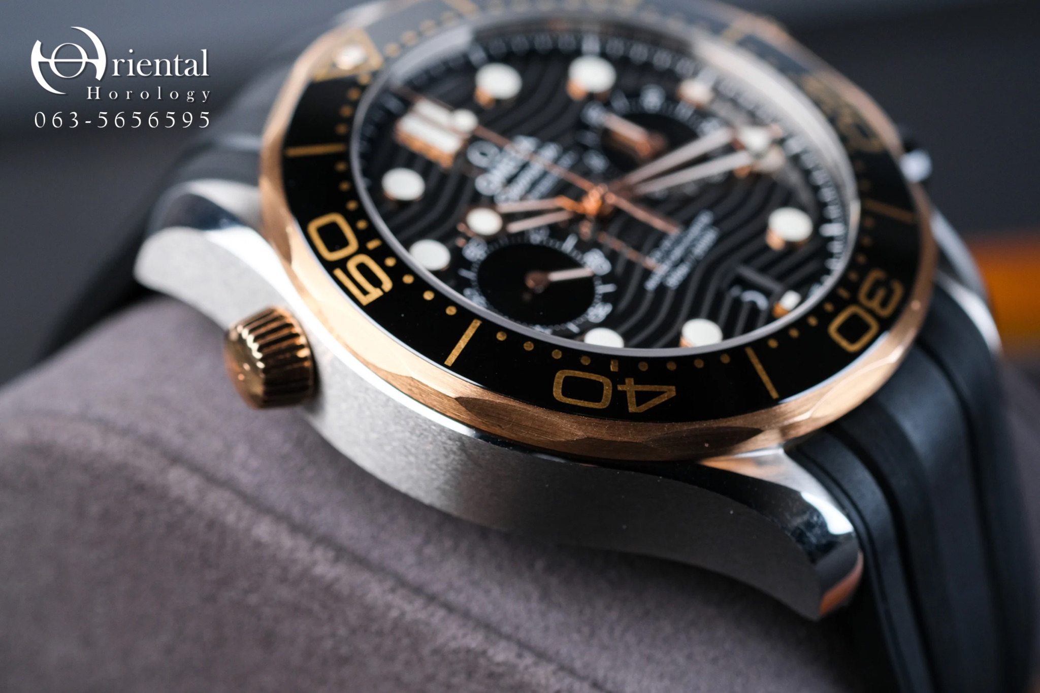 Omega Seamaster Chronograph Rose Gold - Image 6