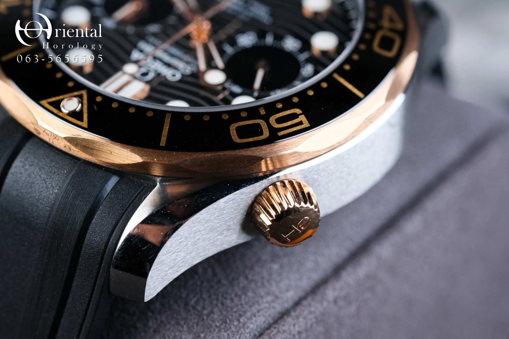 Omega Seamaster Chronograph Rose Gold - Image 7