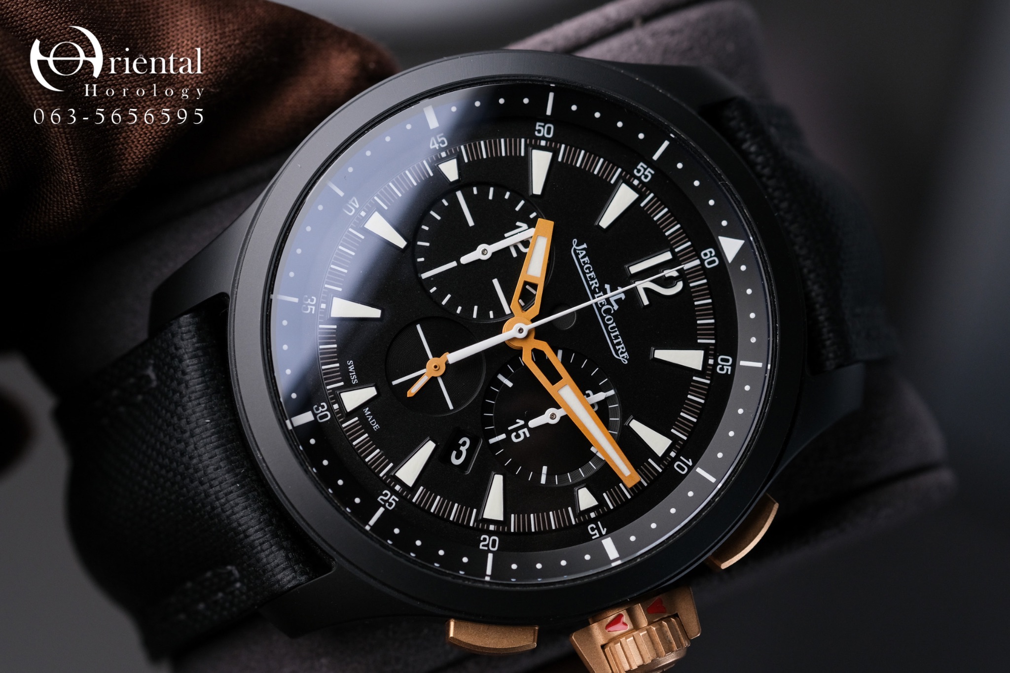 JLC Master Compressor Chronograph Ceramic & Rose Gold - Image 3