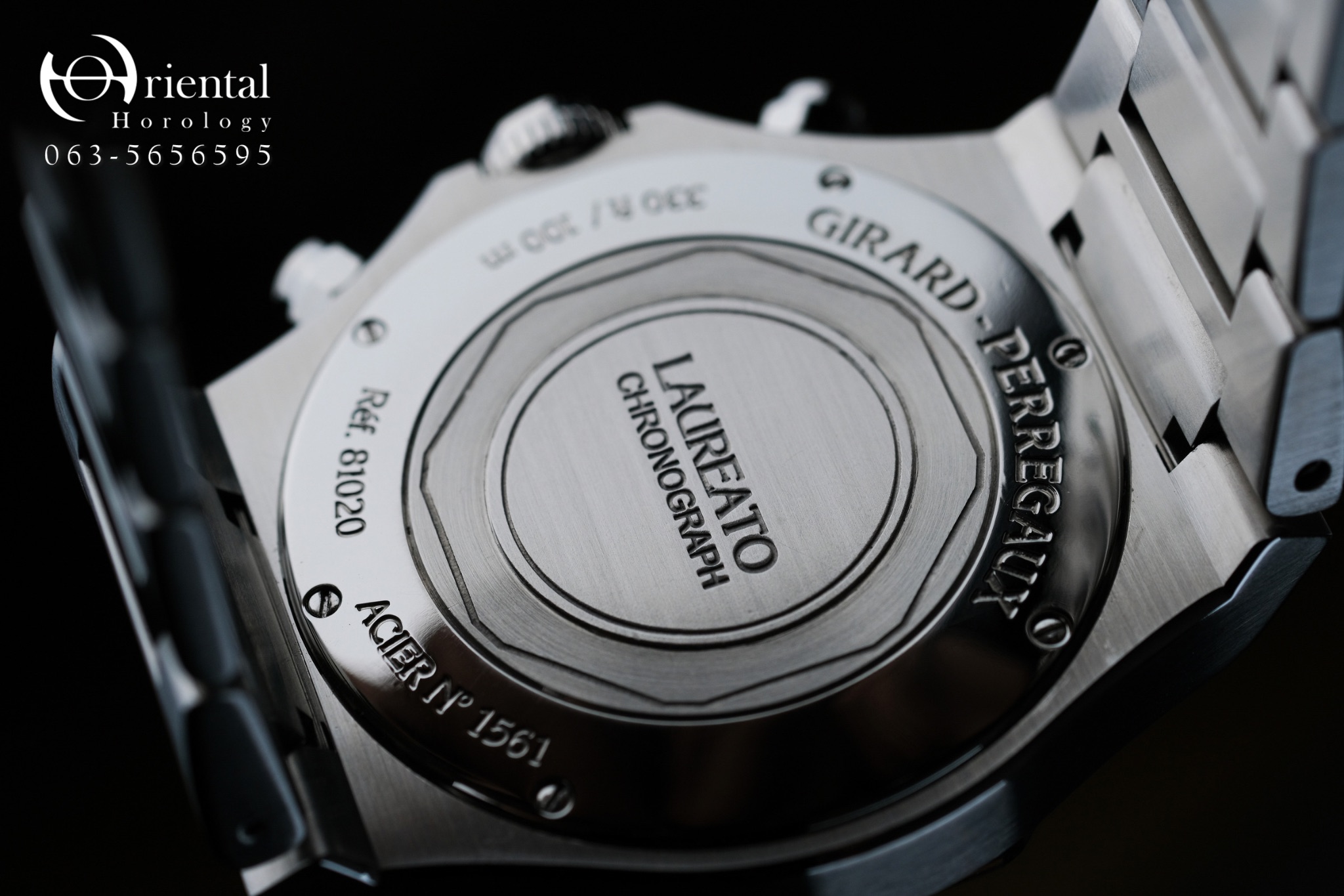 Girard Perregaux Laureato Chronograph Blue Black - Image 10