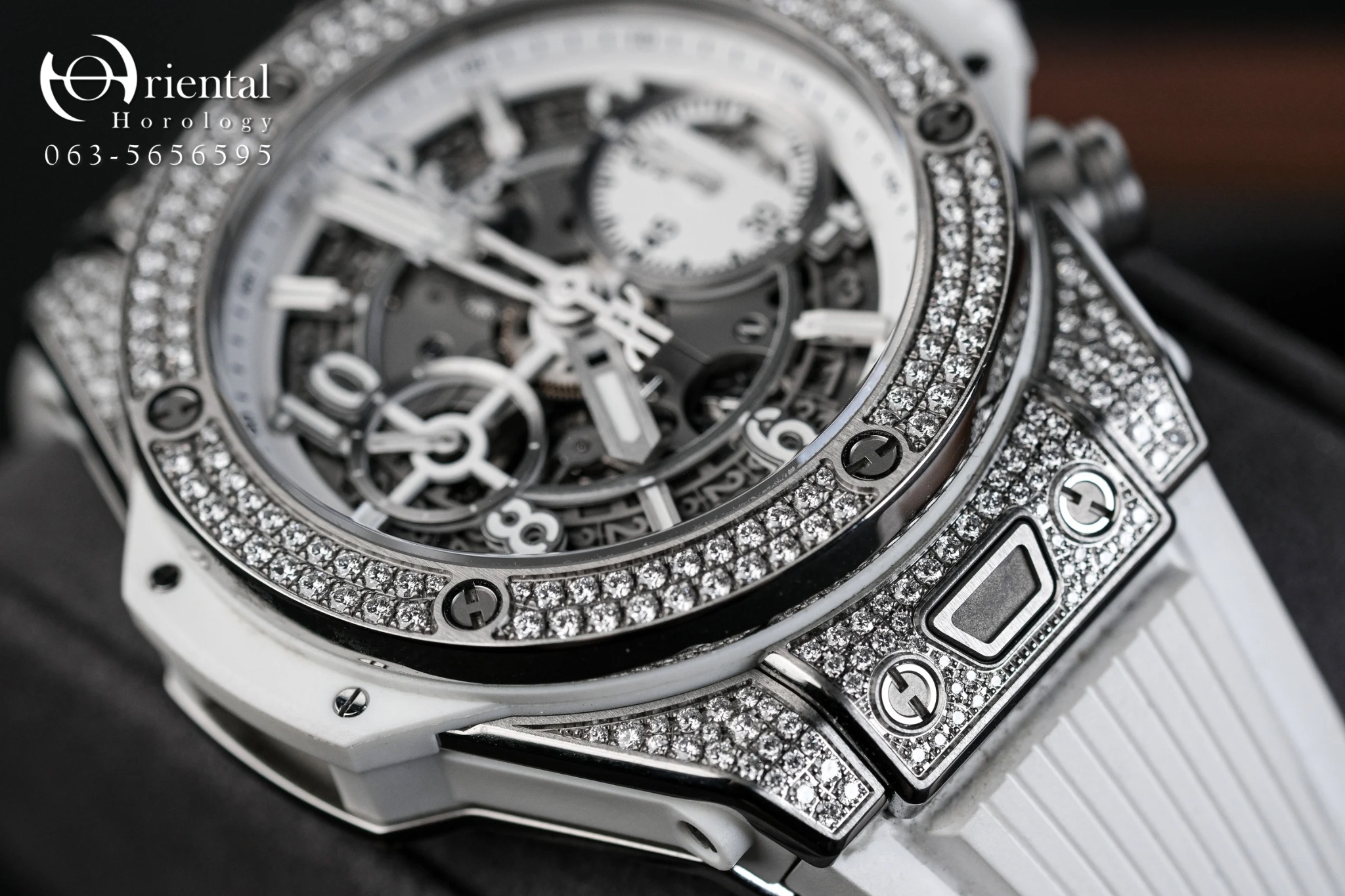 Hublot Big Bang Unico Titanium White PAVÉ - Image 8