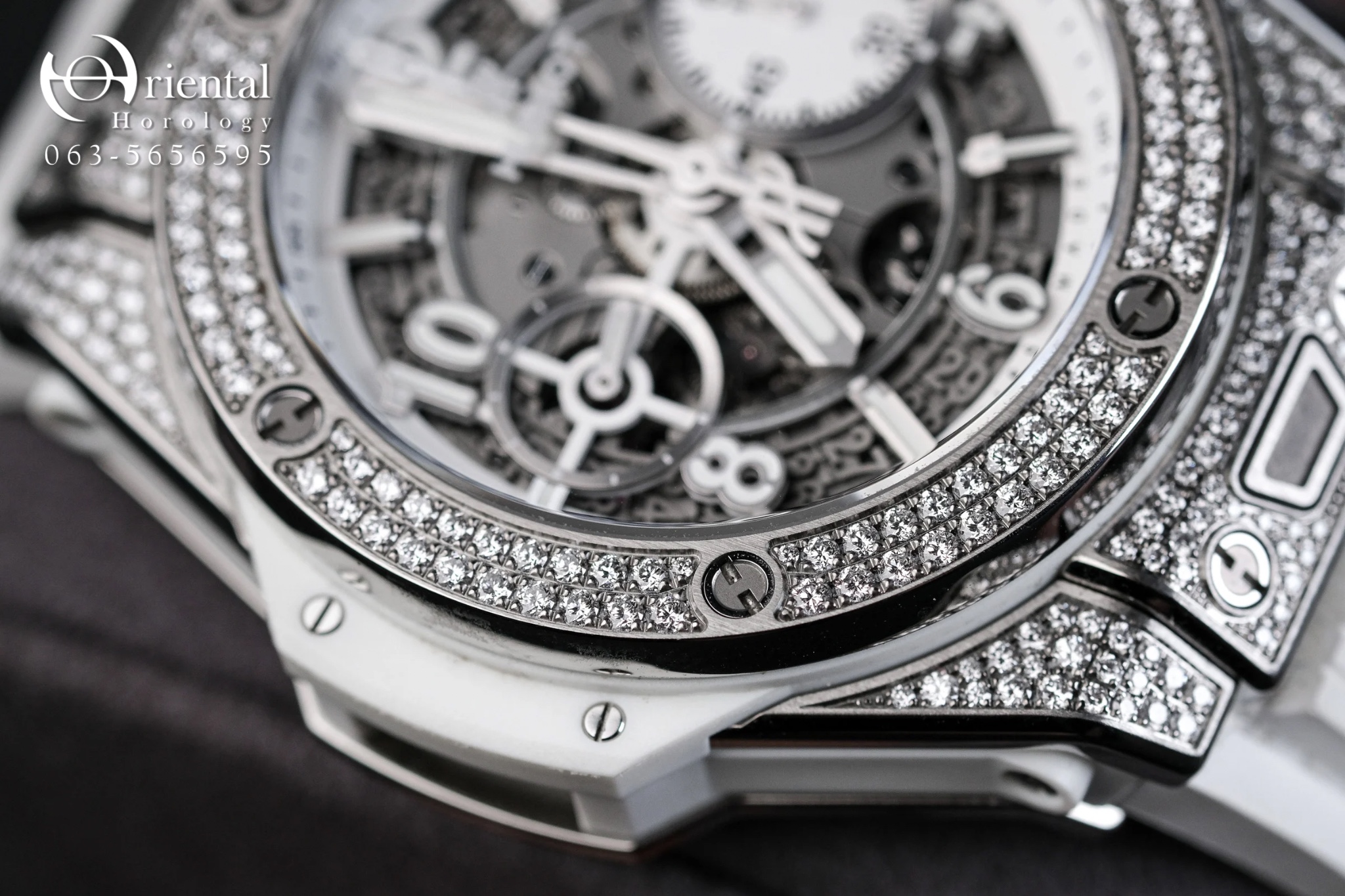 Hublot Big Bang Unico Titanium White PAVÉ - Image 7