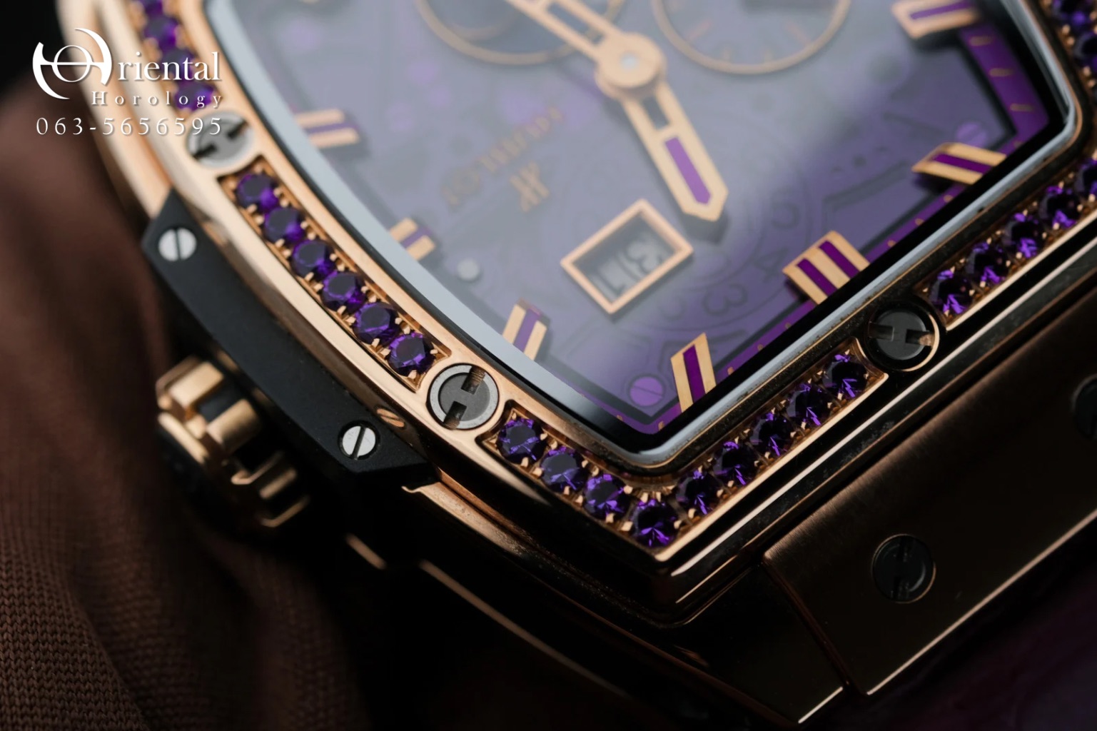 Hublot Spirit Of Big Bang Moonphase Purple Theme King Gold - Image 7