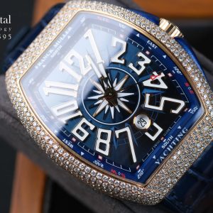 Franck Muller V45 Yachting 18K Rose Gold Diamond