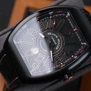 Franck Muller Vanguard Black Titanium 18k Rose Gold