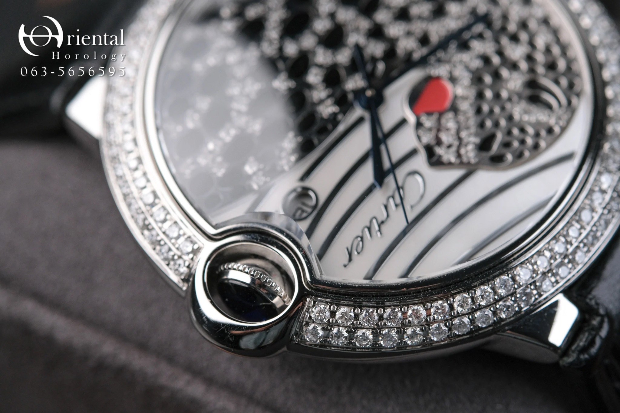 Cartier Ballon bleu Leopard Diamond 42 mm. - Image 6