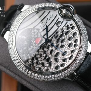 Cartier Ballon bleu Leopard Diamond 42 mm.