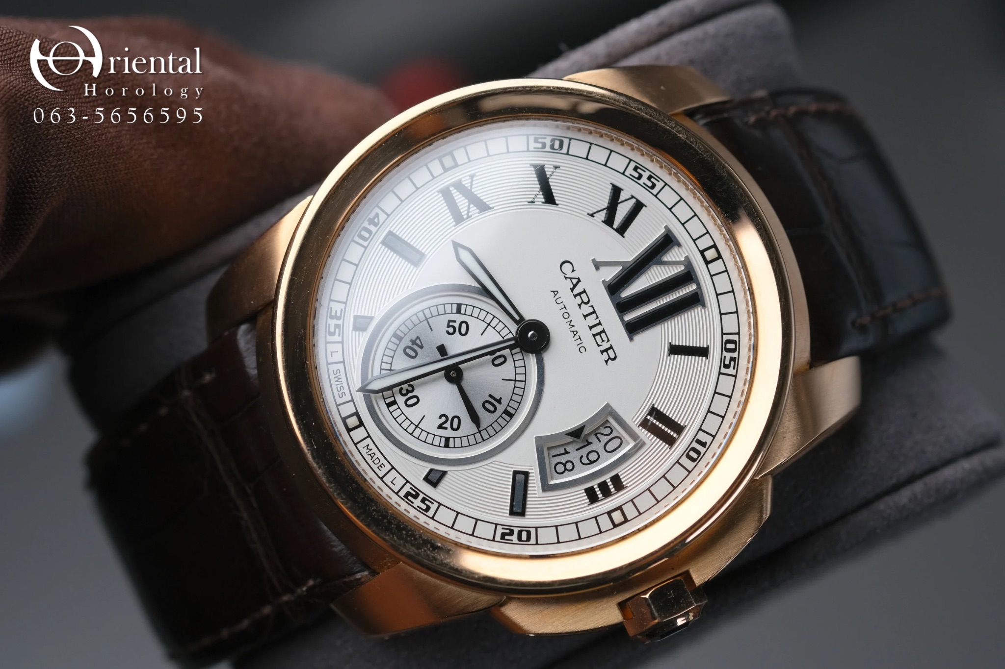 Cartier Calibre De Cartier Pink Gold White Dial - Image 9