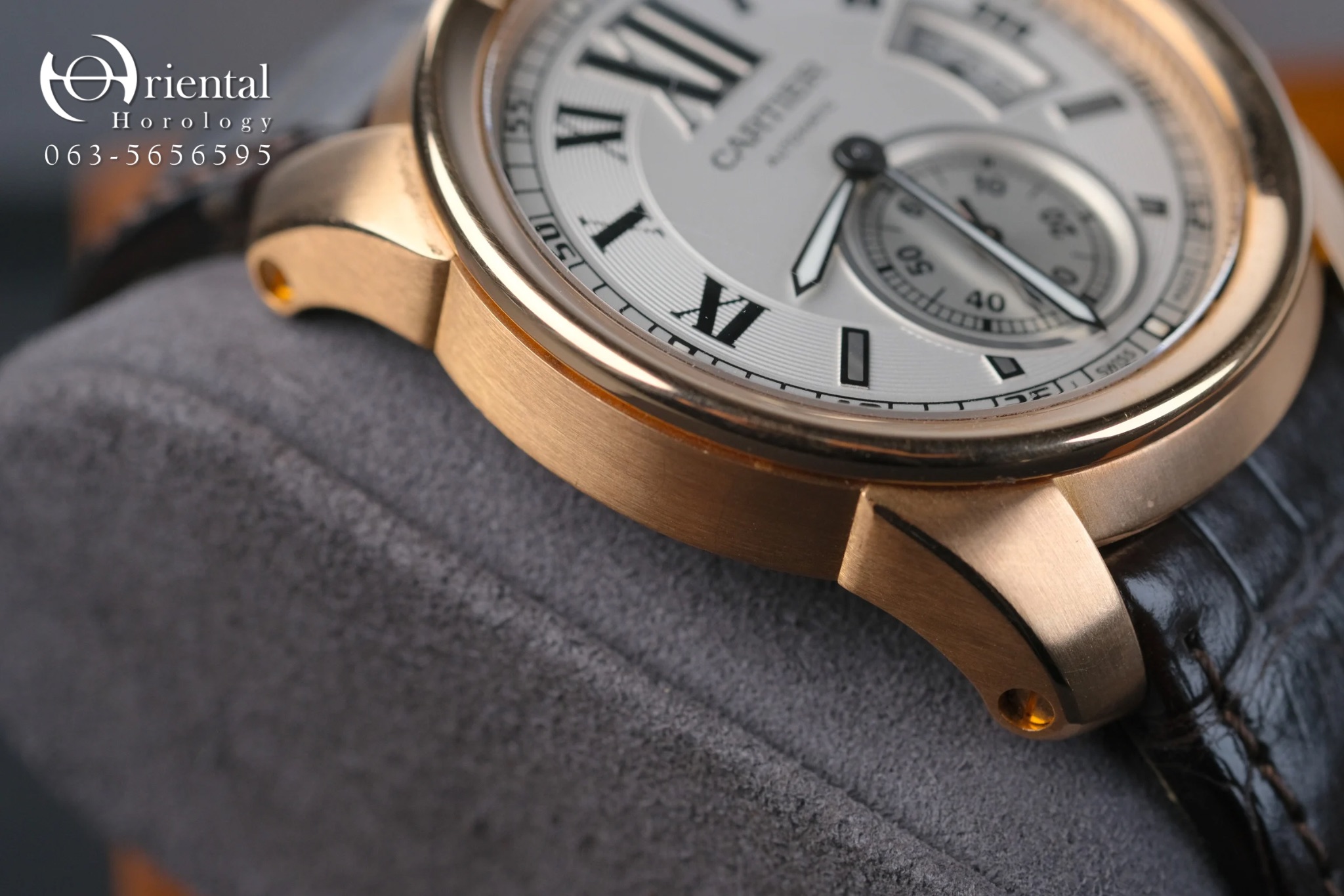 Cartier Calibre De Cartier Pink Gold White Dial - Image 6