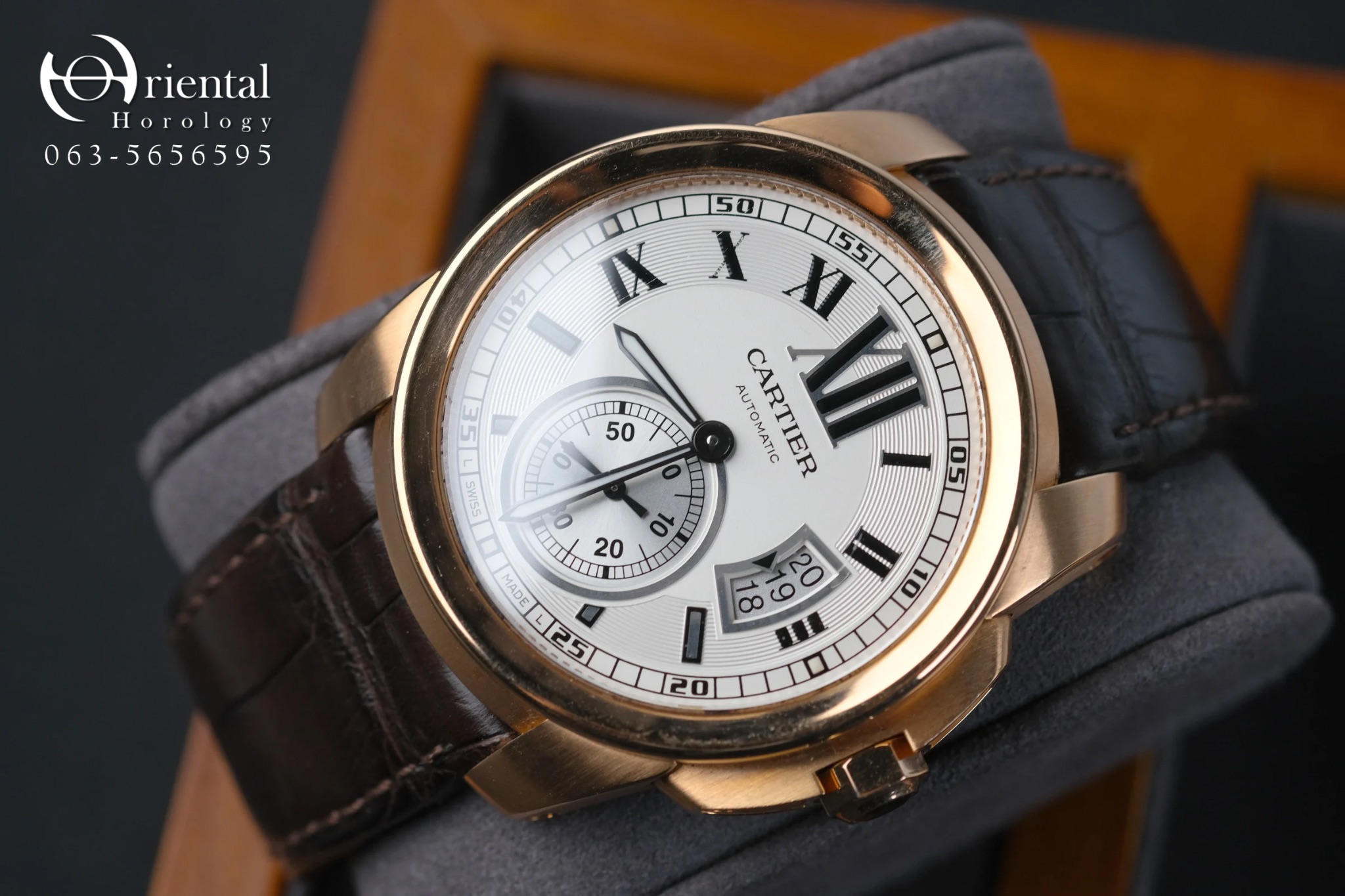 Cartier Calibre De Cartier Pink Gold White Dial - Image 4