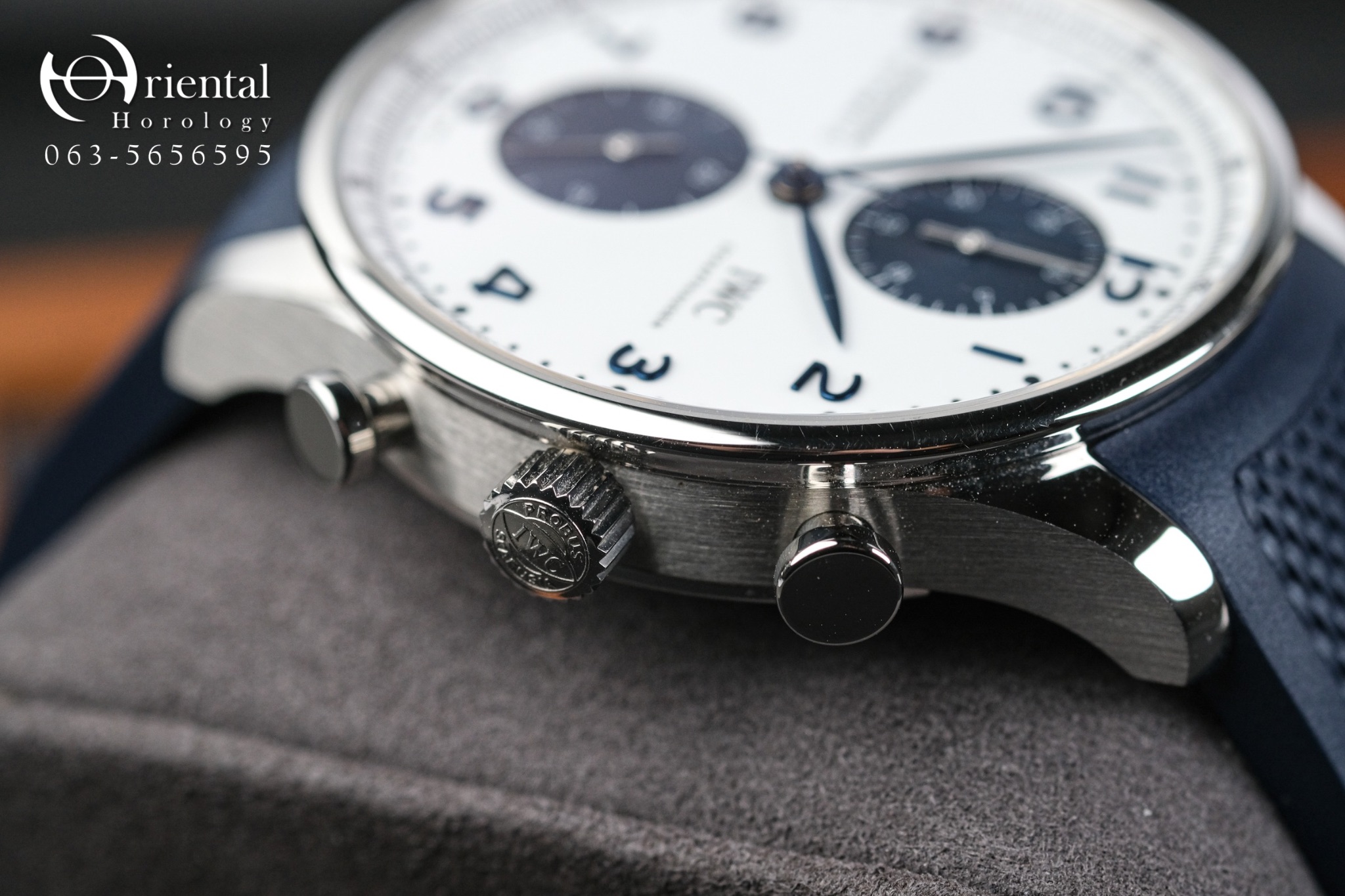 IWC Portuguese Chronograph Blue Panda Dial - Image 7