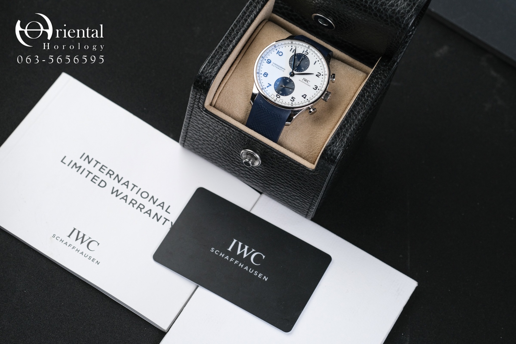 IWC Portuguese Chronograph Blue Panda Dial - Image 10