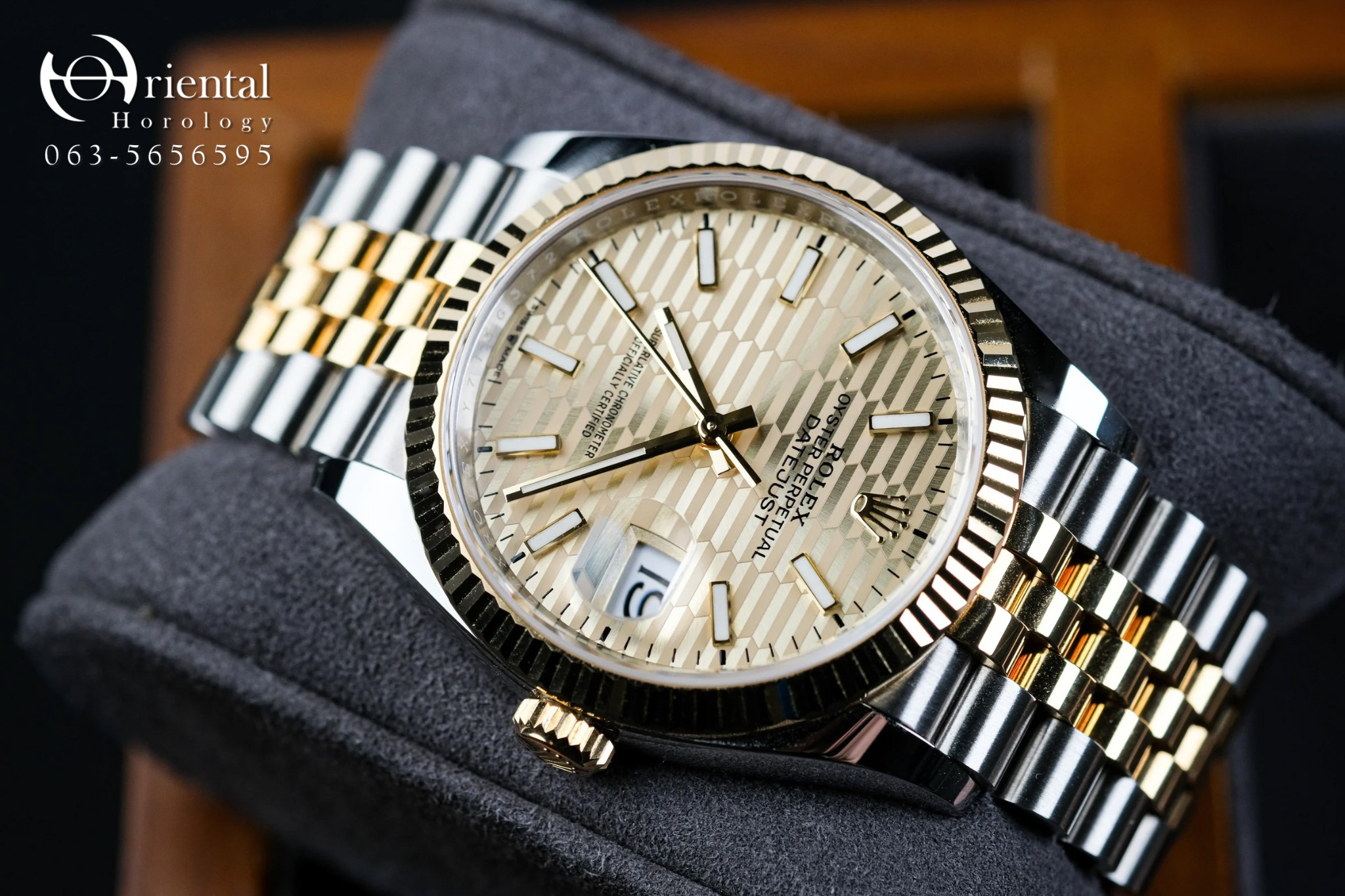 Rolex Datejust 36 Gold Motif 2Tone Jubilee - Image 2