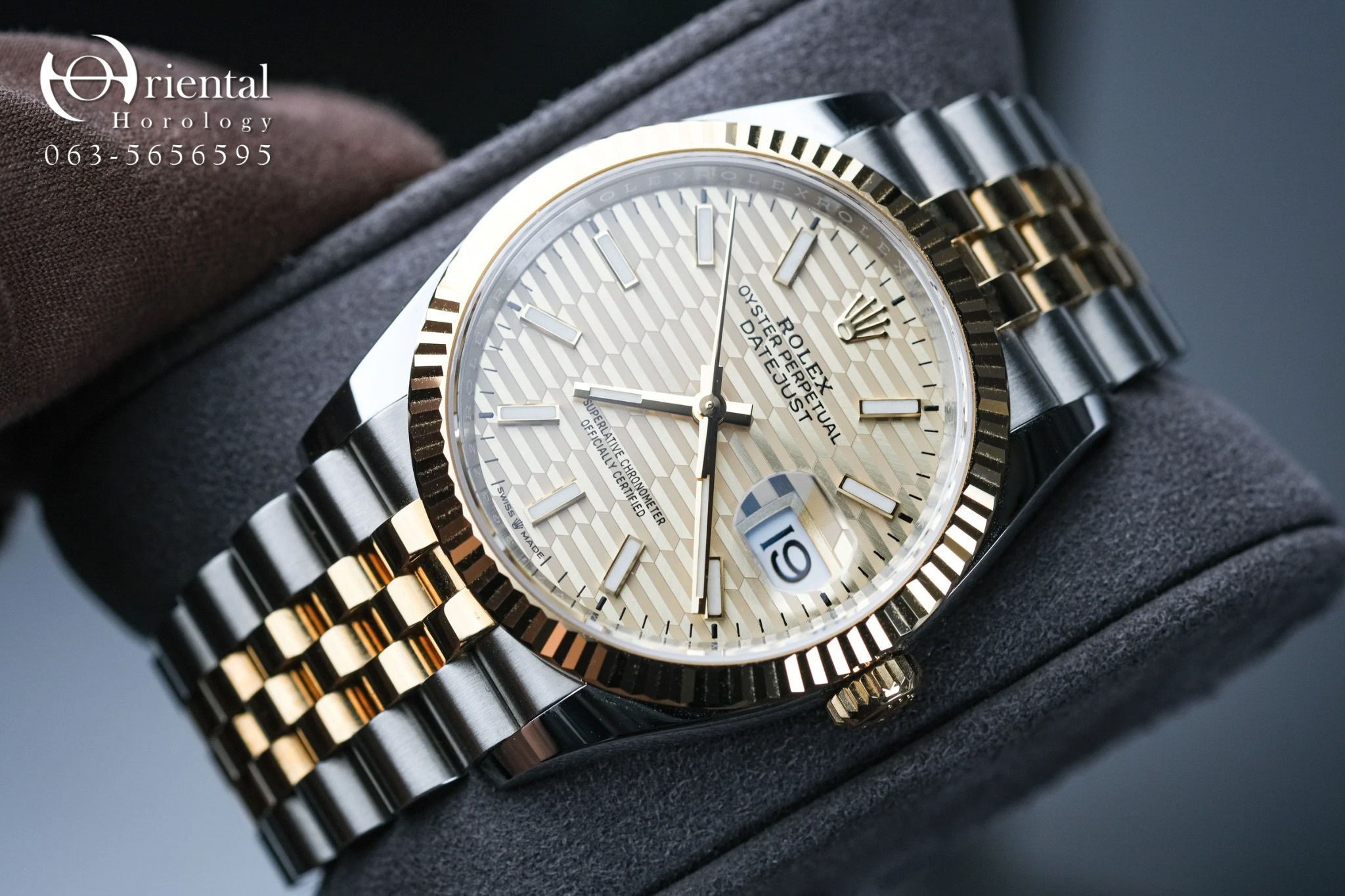 Rolex Datejust 36 Gold Motif 2Tone Jubilee