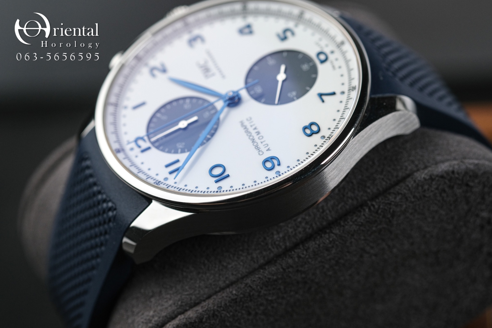 IWC Portuguese Chronograph Blue Panda Dial - Image 5