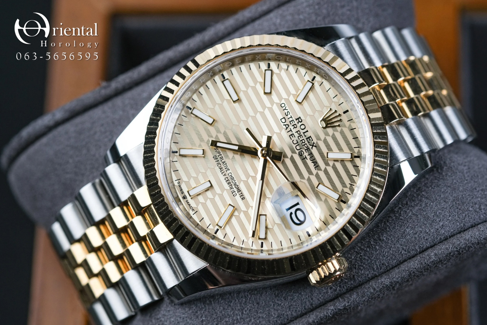 Rolex Datejust 36 Gold Motif 2Tone Jubilee - Image 3