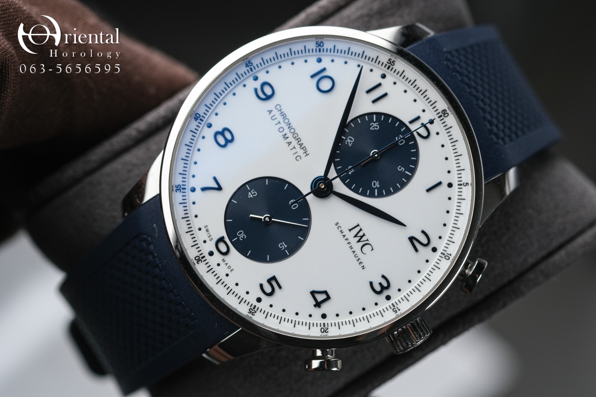 IWC Portuguese Chronograph Blue Panda Dial