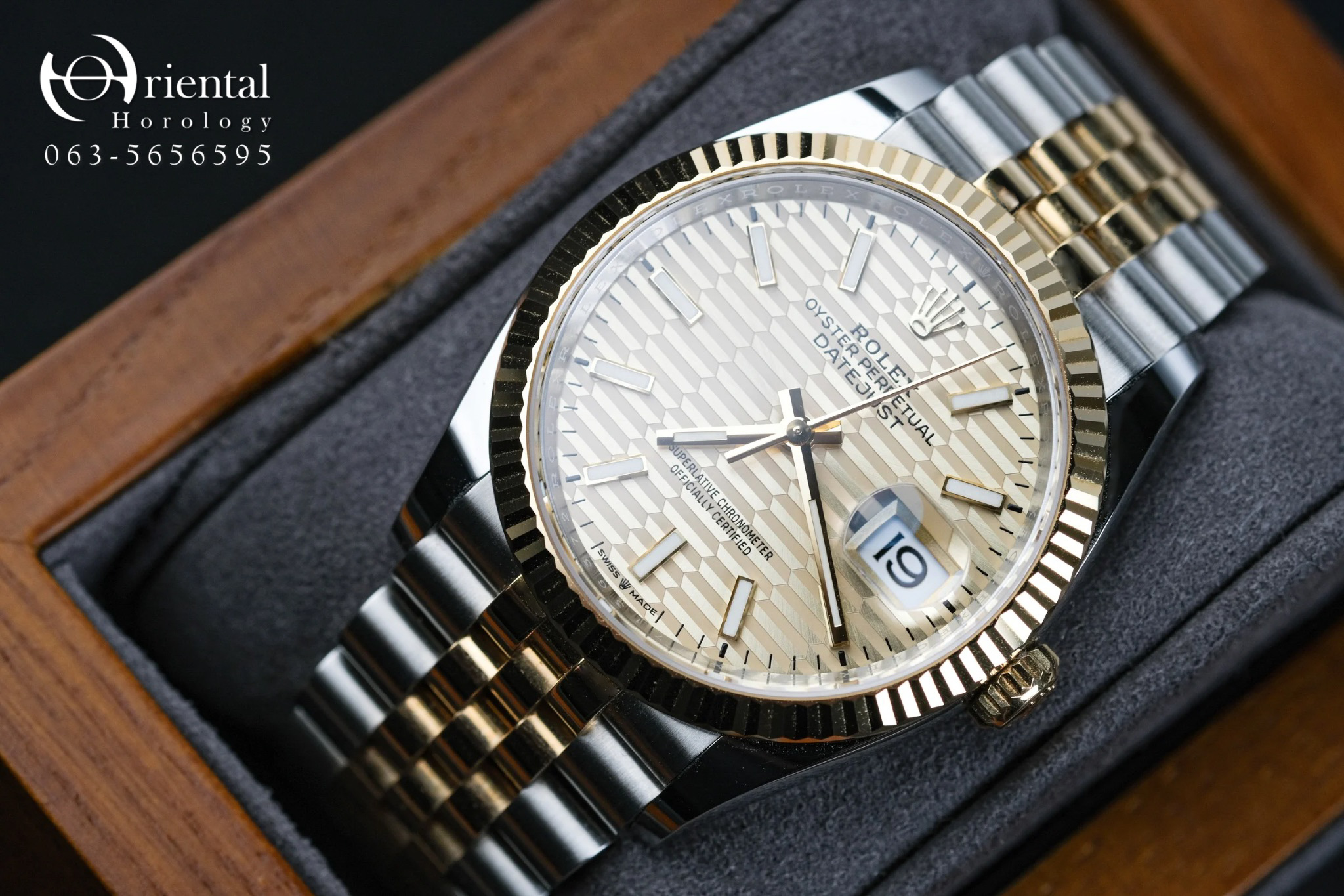 Rolex Datejust 36 Gold Motif 2Tone Jubilee - Image 4