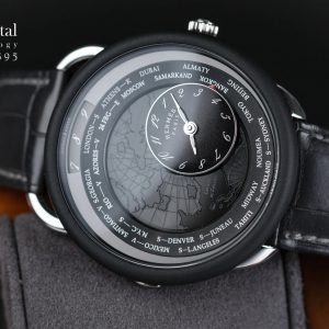 Hermes Arceau Le Temps Voyageur Platinum Dual Time