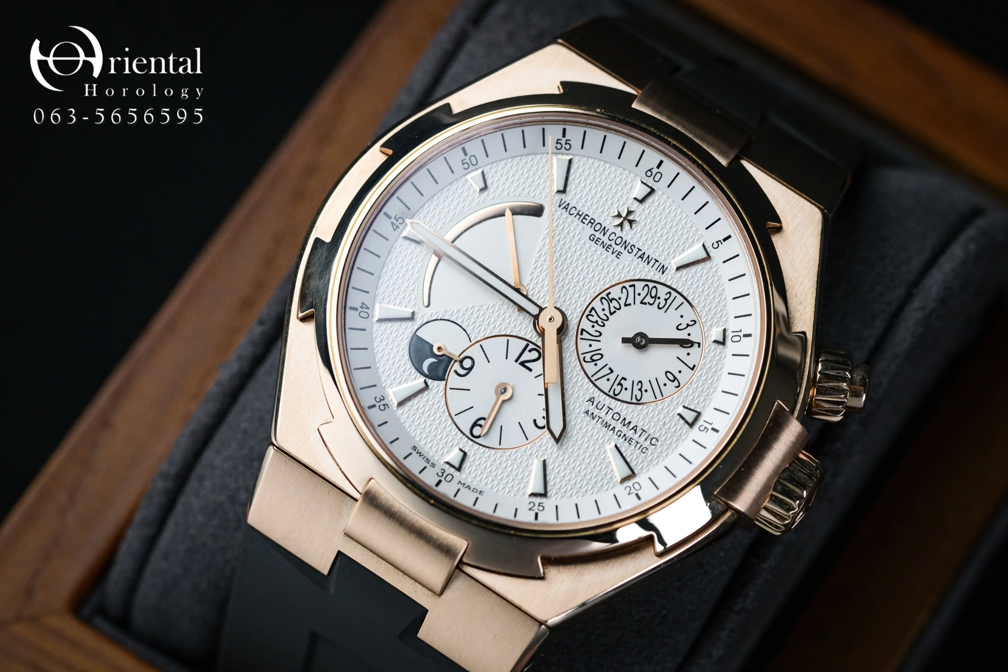 VC Overseas Dual Time Rose Gold - Image 3