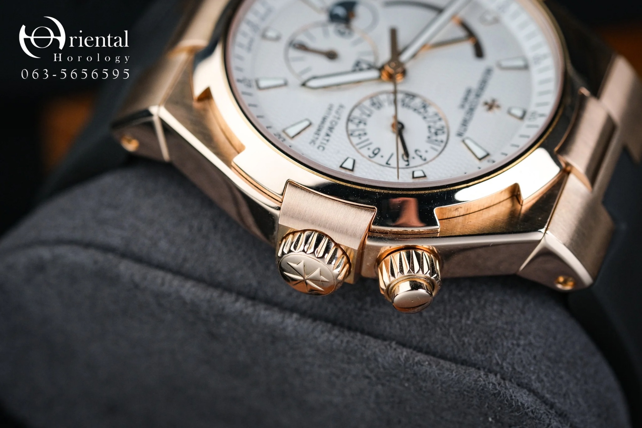 VC Overseas Dual Time Rose Gold - Image 6