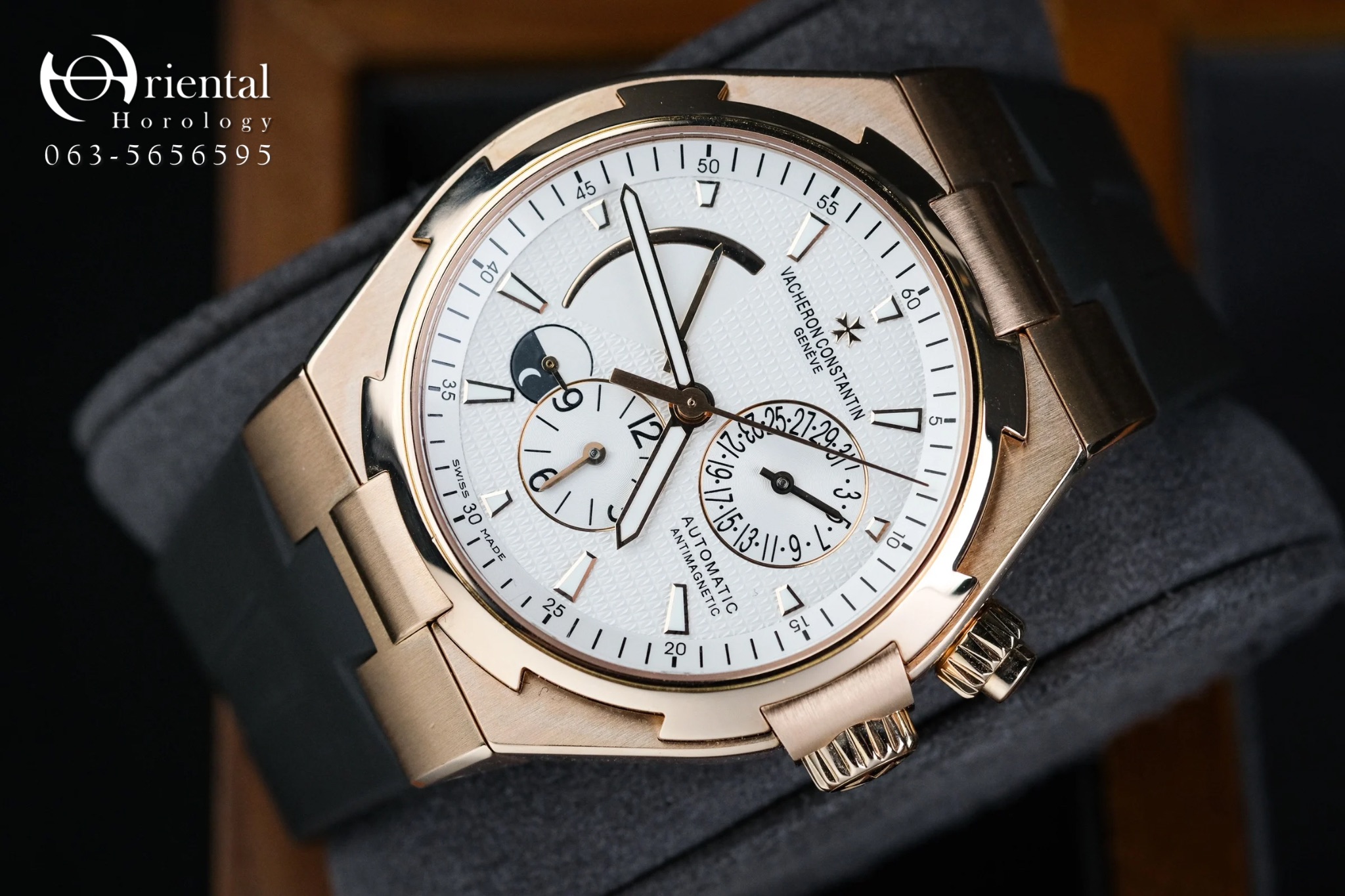 VC Overseas Dual Time Rose Gold - Image 4