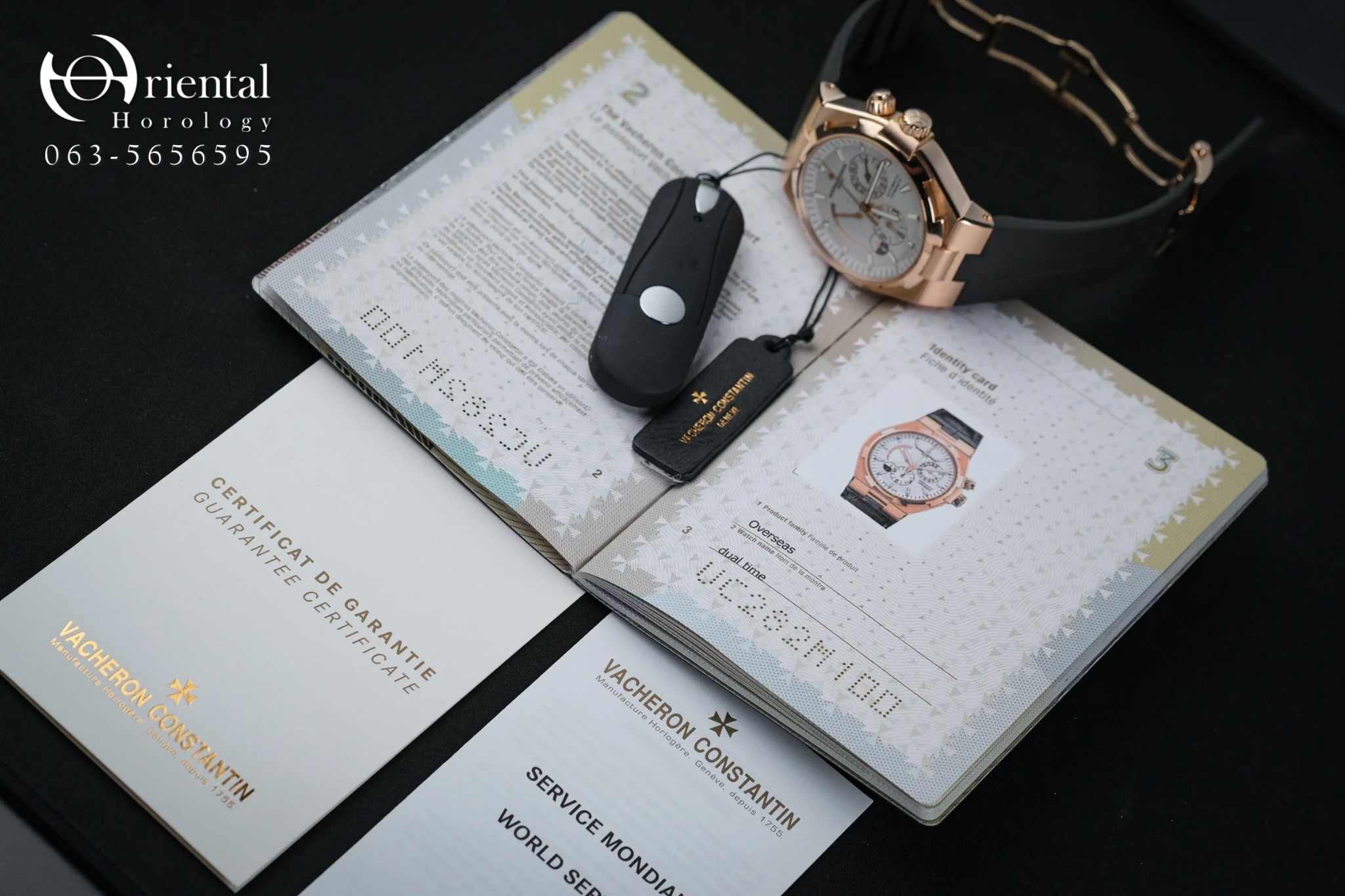 VC Overseas Dual Time Rose Gold - Image 9