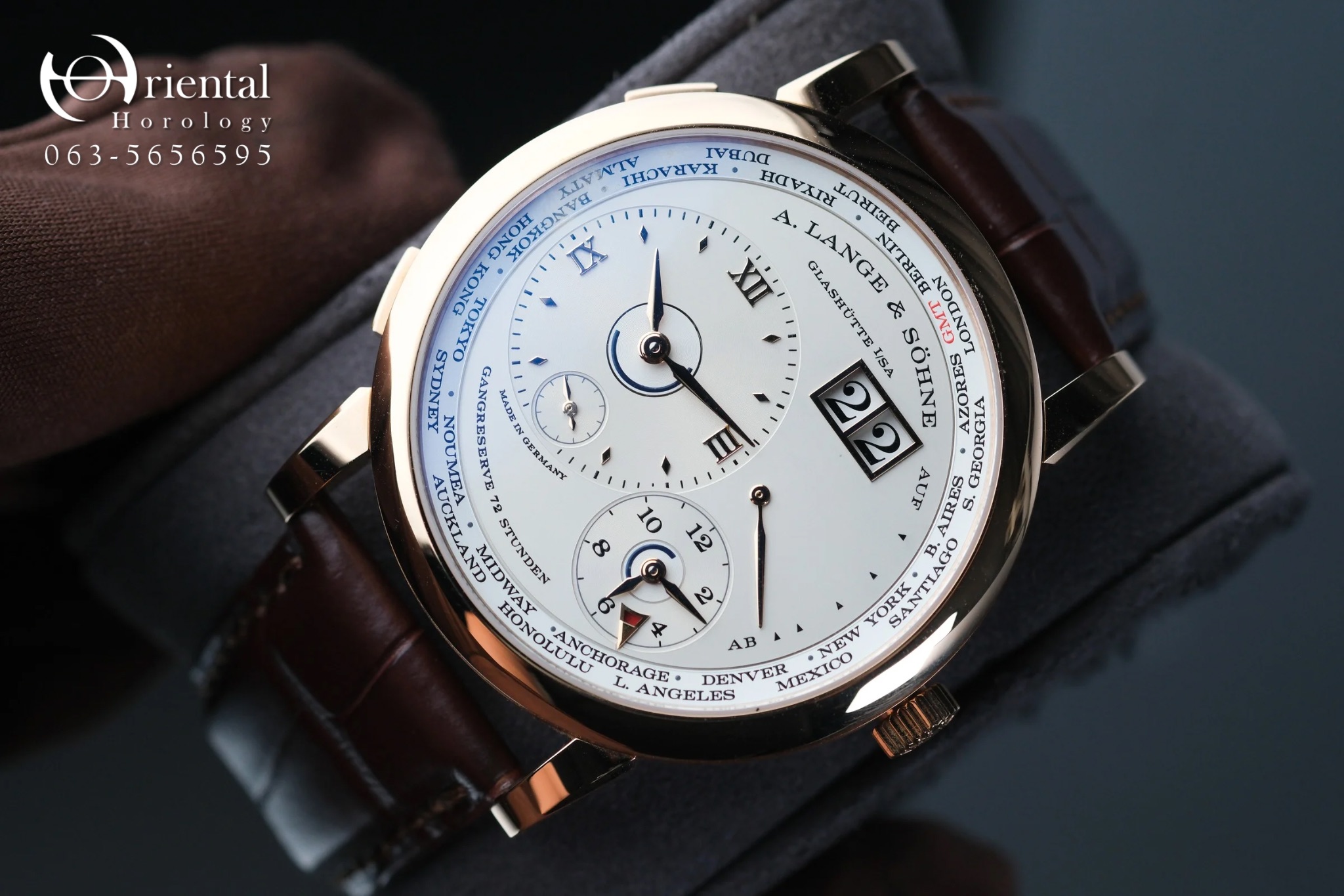 A.Lange & Sohne Lange 1 Time Zone Pink Gold
