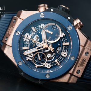 Hublot Unico King Gold Blue Ceramic