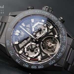 Tag Heuer Carrera Calibre HEUER 02T Tourbillon Chronograph DLC