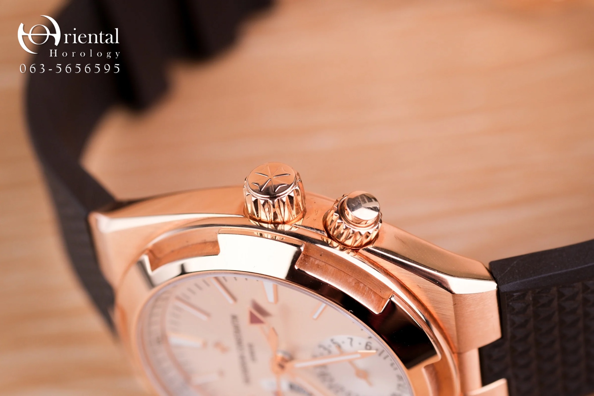VC Oversea Dual Time 18K Rose Gold - Image 5