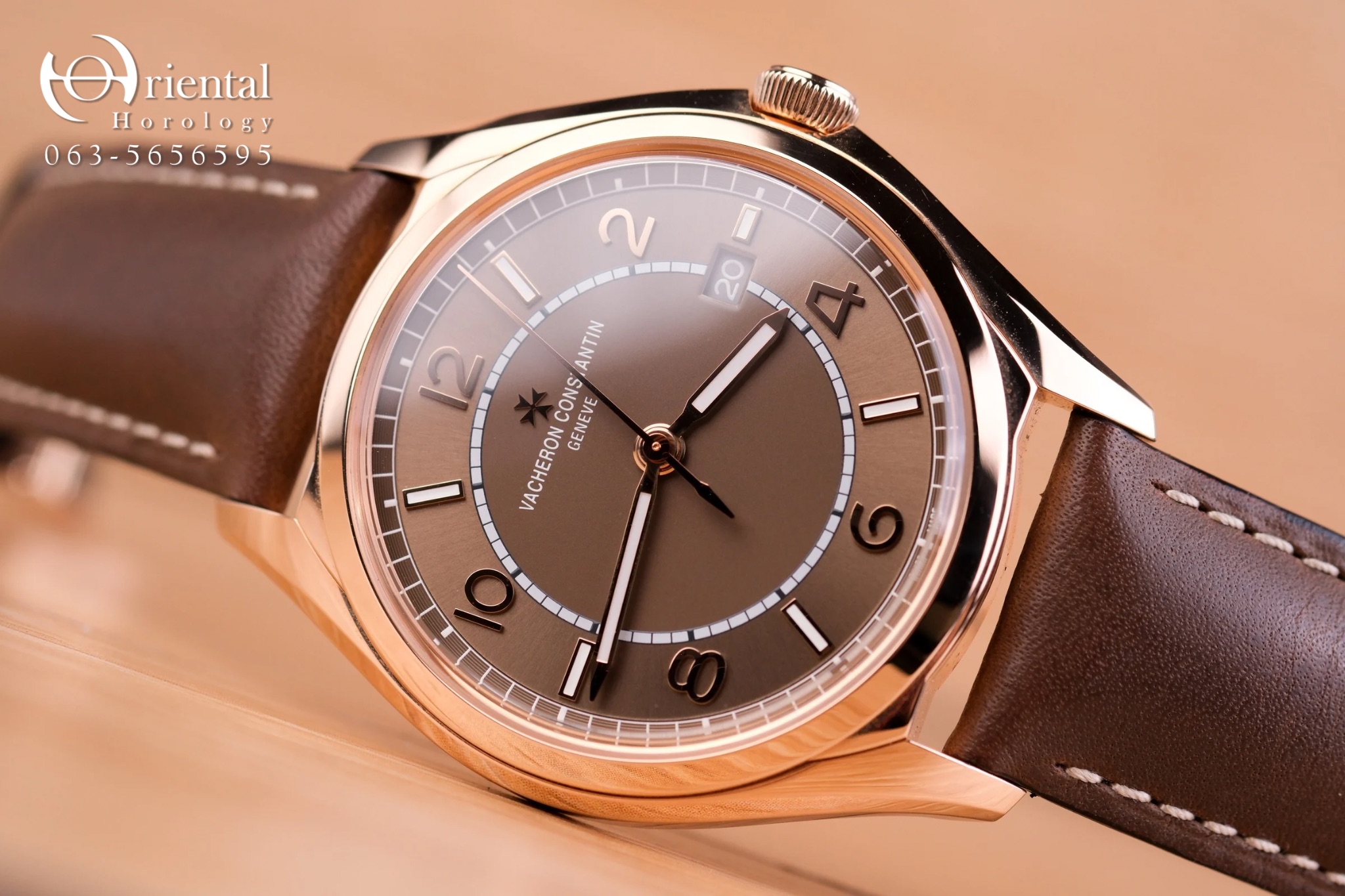 VC Fiftysix Pink Gold Chocolate Dial