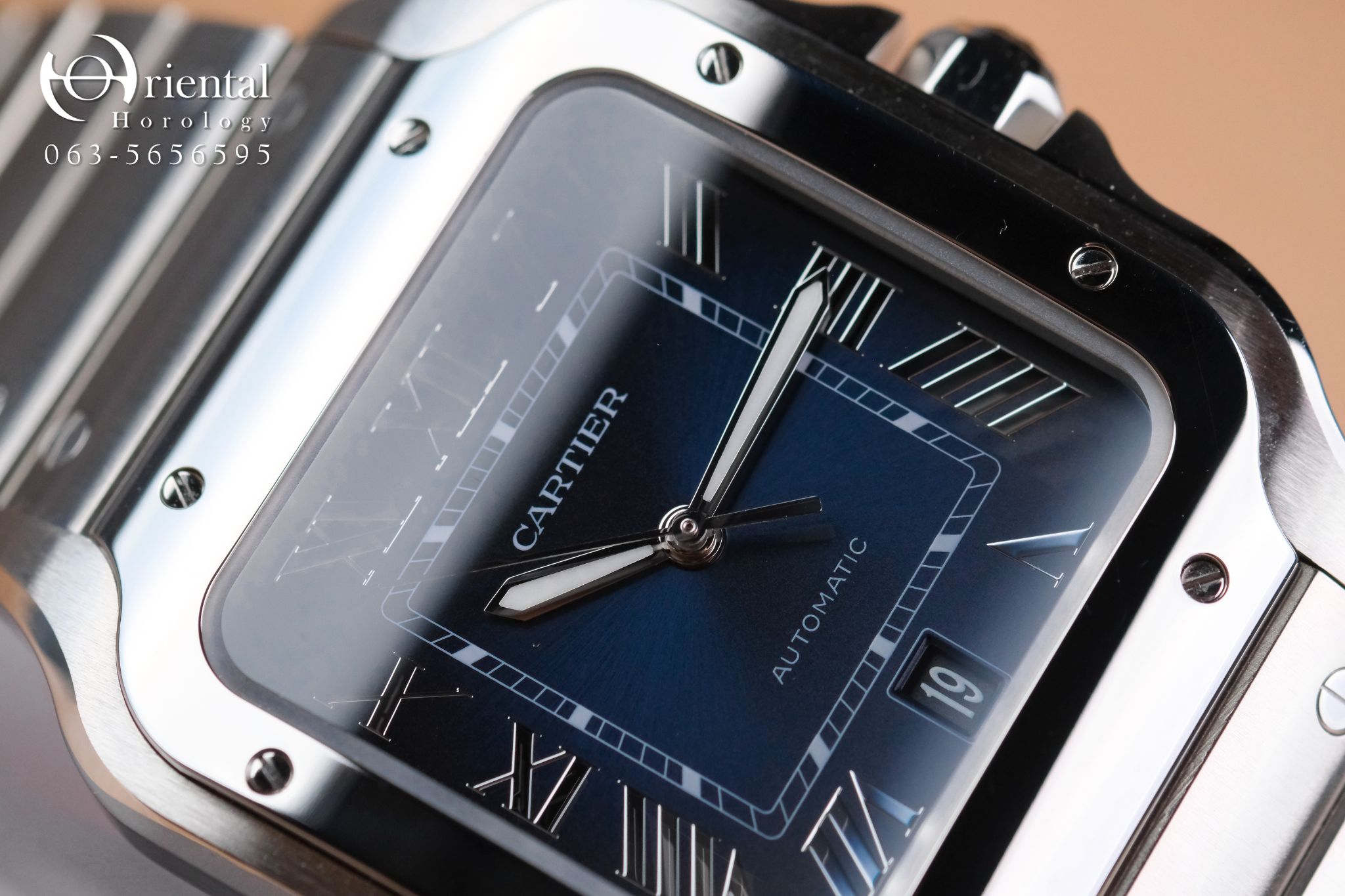 Cartier Santos Large Blue Dial - Image 6
