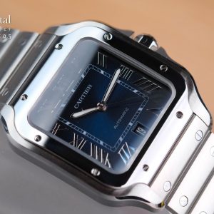 Cartier Santos Large Blue Dial