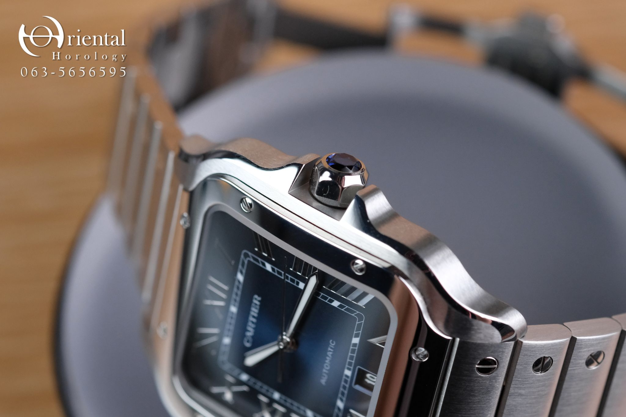 Cartier Santos Large Blue Dial - Image 5