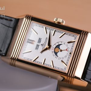 JLC Reverso Tribute Calendar Rosegold 18K