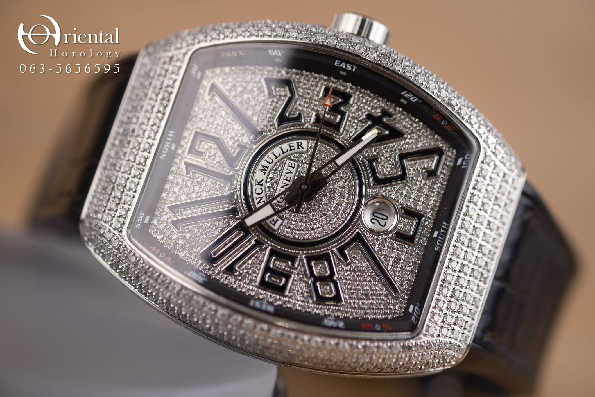 Franck Muller V45 Vanguard Pave Diamond