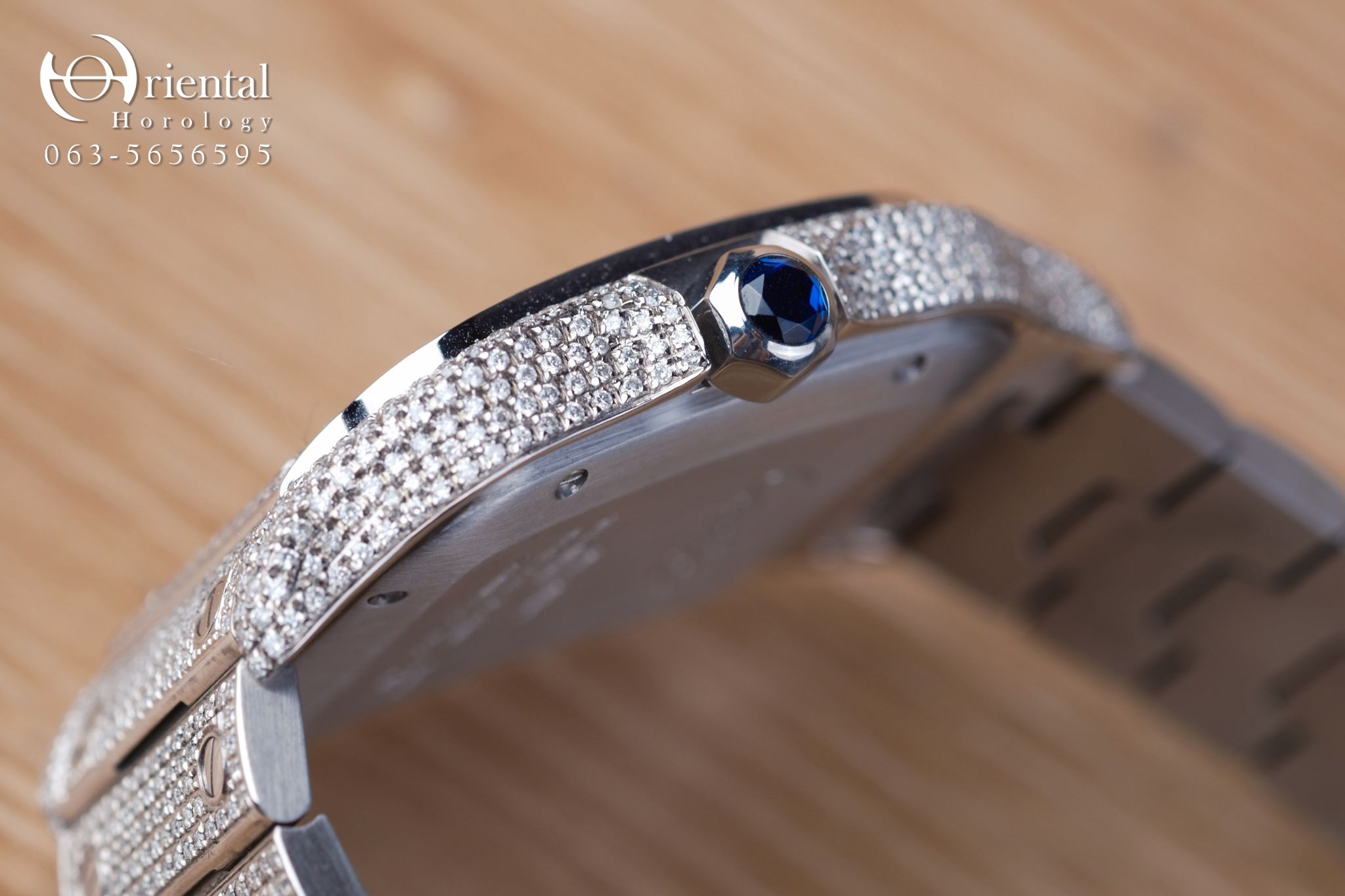 Cartier Santos Large Full Diamond - Image 7