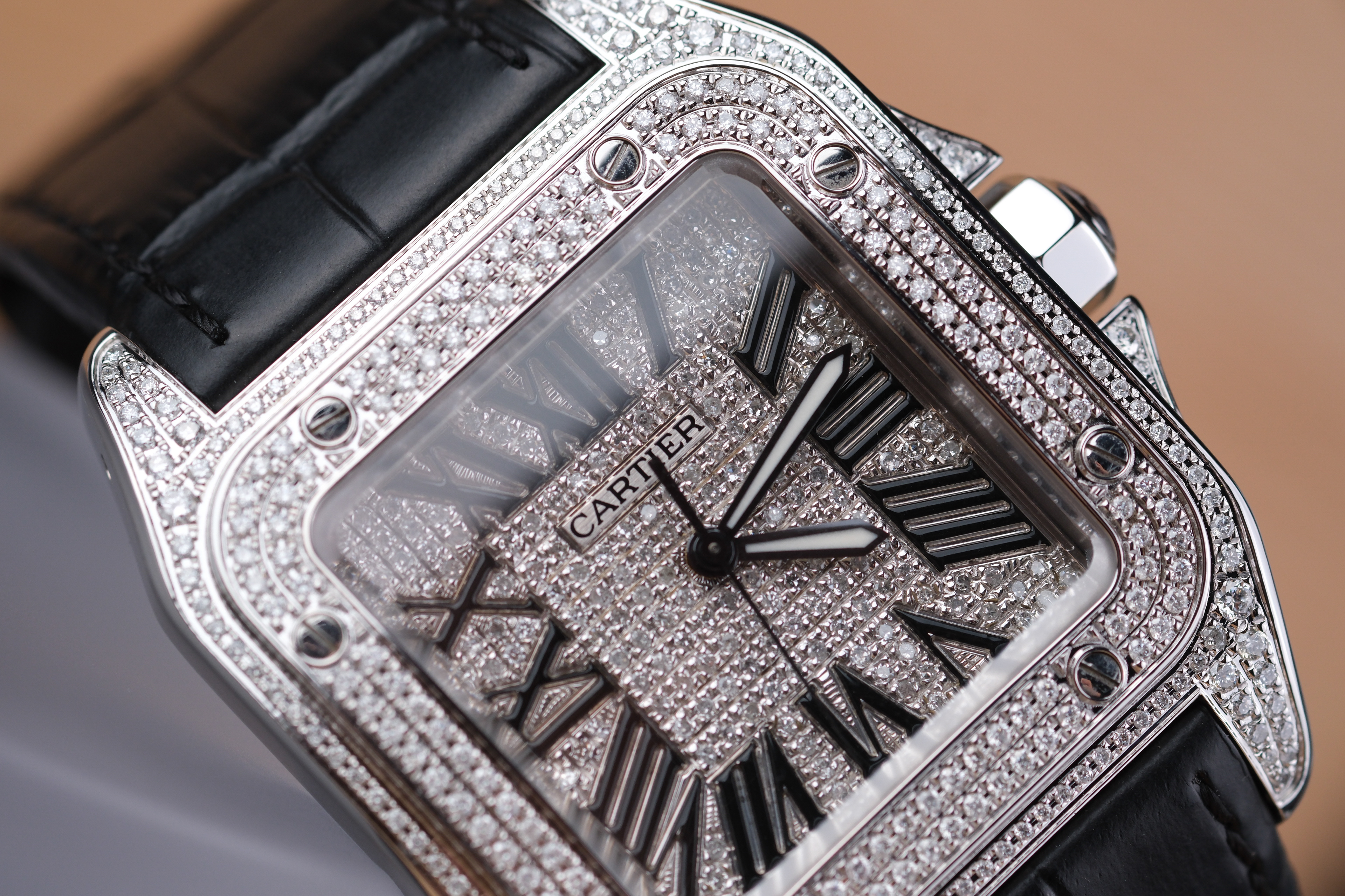 Cartier Santos XL Full Diamonds - Image 2
