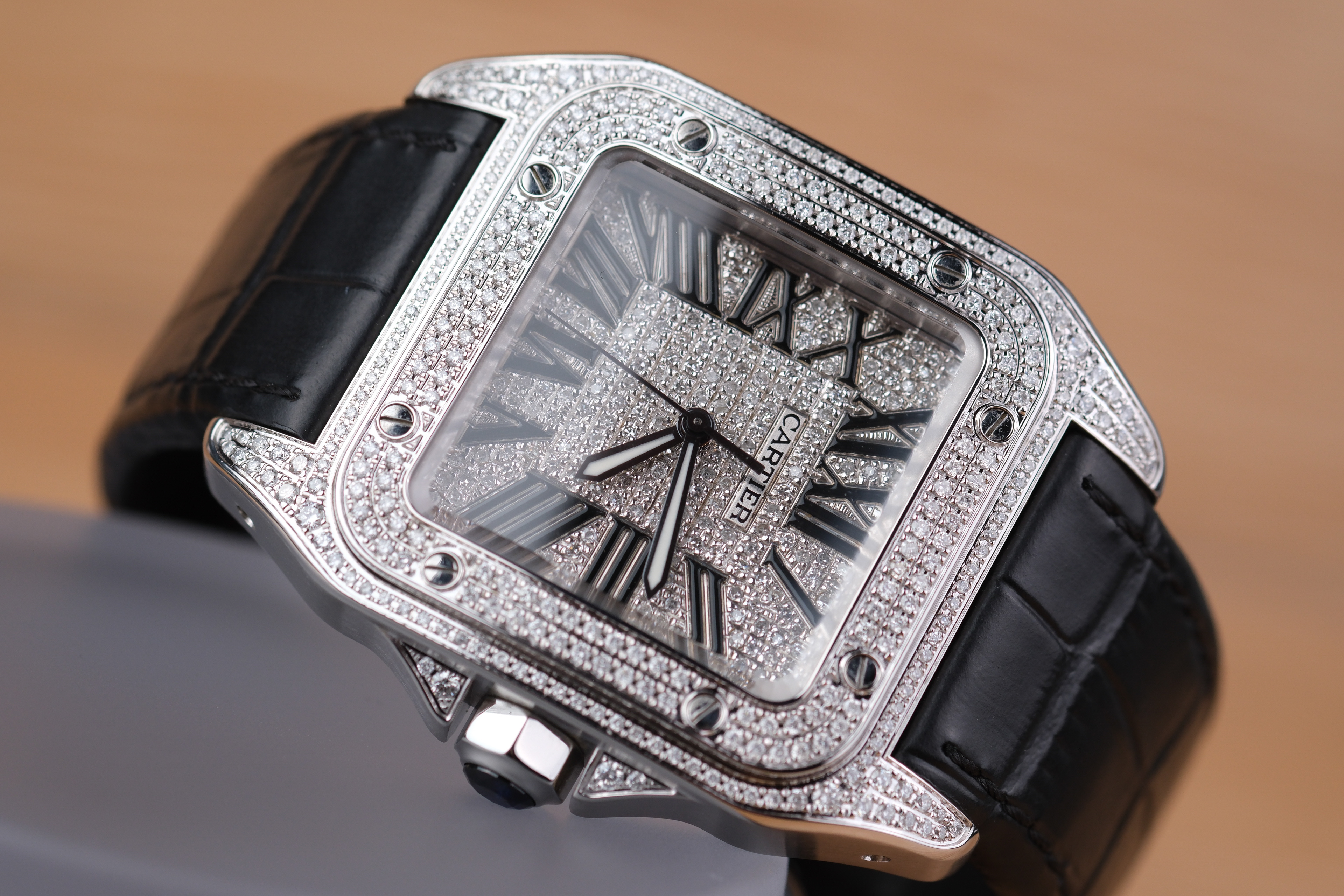 Cartier Santos XL Full Diamonds - Image 4